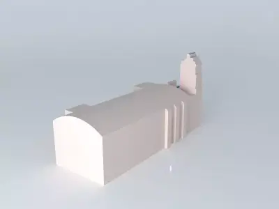 Parish of Santiago Apostol, in Mapimi, Durango. Free 3D model