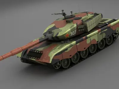 ZTZ96 Type96 Type85 MBT 96Tank NORINCO 3D model