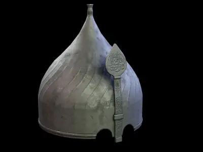 Ottoman Turban Helmet Low-poly 3D model