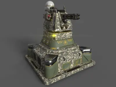 Small 20mm CIWS 3D model