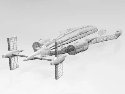 Space Transport 02 3D model