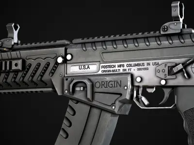 Modern AAA Shotgun Pack Game Ready PBR Low-poly 3D model