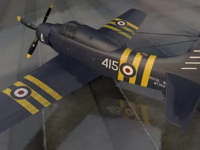 Douglas EA-1E or AD-5W Skyraider 3D model