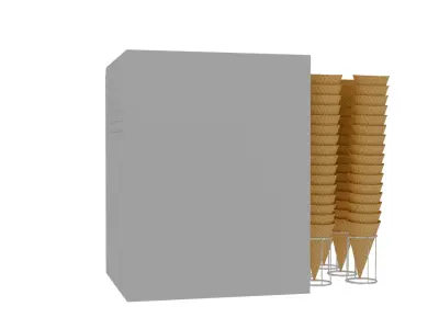 Realistic Ice Cream Machine 3D Asset 3D model