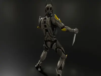 Sci-fi robot Free low-poly 3D model