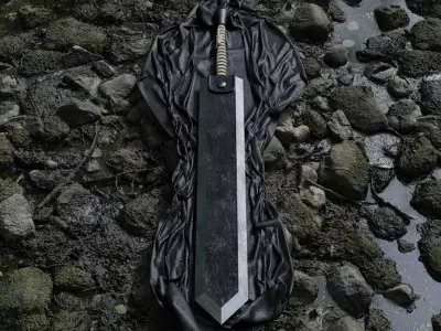 BERSERK DRAGONSLAYER Low-poly 3D model