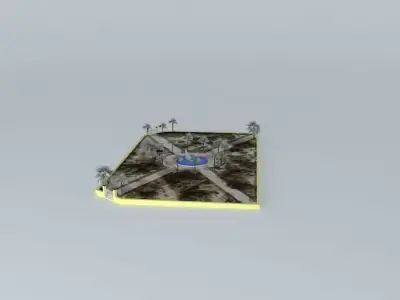 Parque Saint Jean de Vedas Free 3D model
