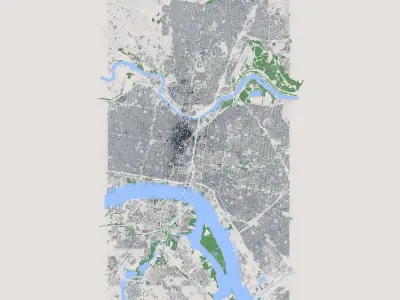 Philadelphia City Pennsylvania United States 3D model