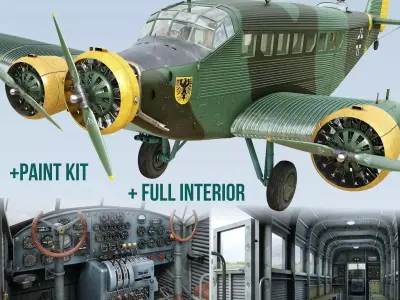 Junkers Ju-52 3D model