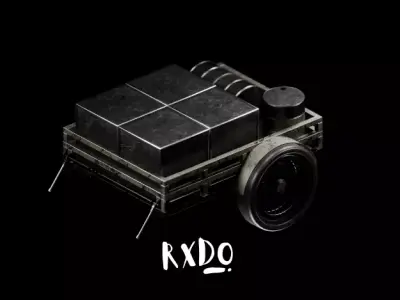 Futuristic cart transport 3d assets V6 Low-poly 3D model