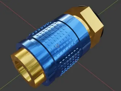 Gas connector 3D model