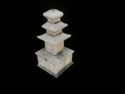 Korean Traditional Pagoda SeokTop 3D model