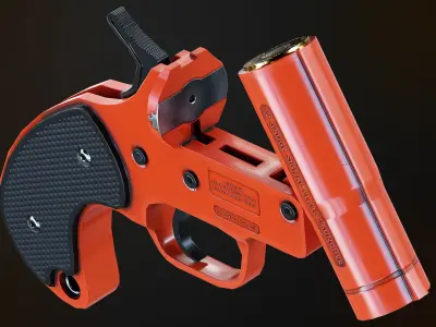 Emergency Flare Kit Low-poly 3D model