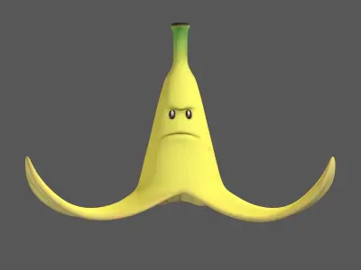 Giant Banana Mario Kart - Super Mario Assets 3D model