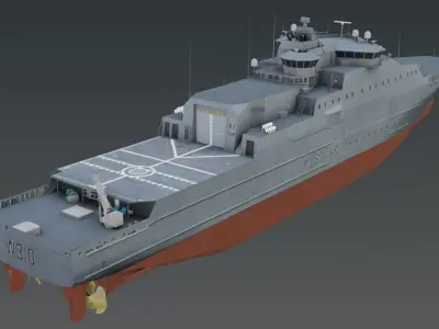 KV JAN MAYEN W310  Vessel 3D model Low-poly 3D model