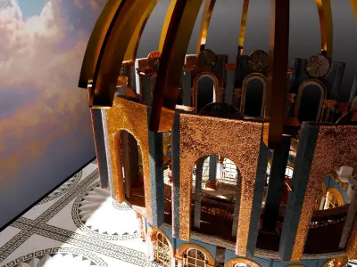 Golden Dome 3D model