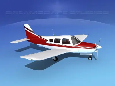 Piper Turbo Arrow 240 V09 3D model