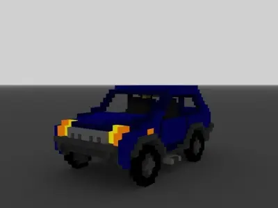 jeep car Free low-poly 3D model