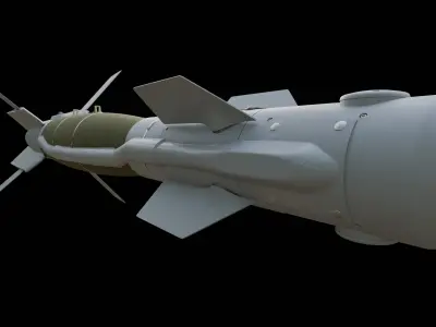 GBU-49 Enhanced Paveway II smart bomb Low-poly 3D model