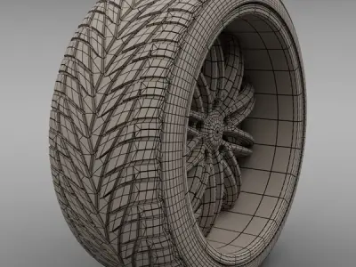 Savini Forged BS-4 Wheel 3D model
