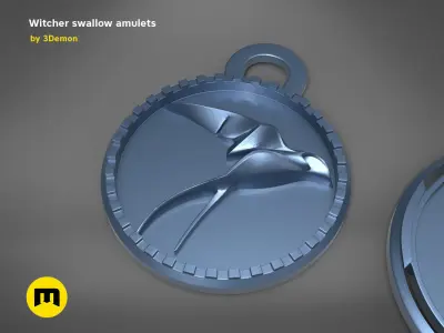 Swallow Pendant - The Witcher Free 3D print model
