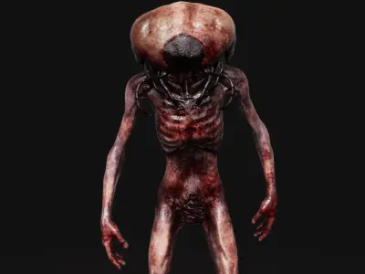 Mutant Tick - Horror Insects Collection Low-poly 3D model