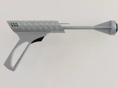 scifi guns Low-poly 3D model