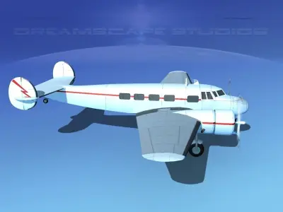 Lockheed L10 Electra Private 3 3D model