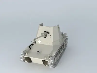 Panzerjäger I (German Tank) 3D model