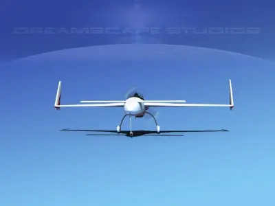 Rutan Long-EZ V06 3D model