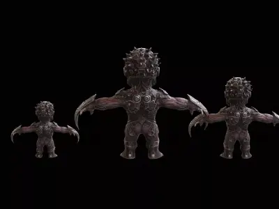 ChibiNecro1Pack2 Low-poly 3D model