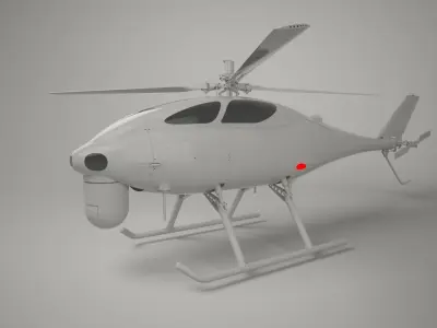 drone helicopter uav 3D model