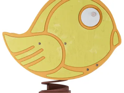 Spring Rocker Bird 3D model