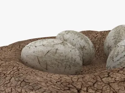 Dinosaur Egg Low-poly 3D model