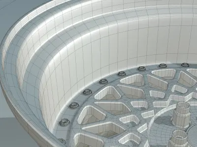 Enkei 6666 Low-poly 3D model