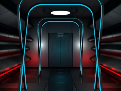 Sci Fi Interior 3D model 94