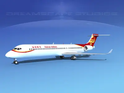 Comac ARJ21-900 Hainan Airlines  3D model