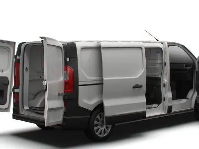 Renault Trafic L2H1 HQ Interior 2023 3D model