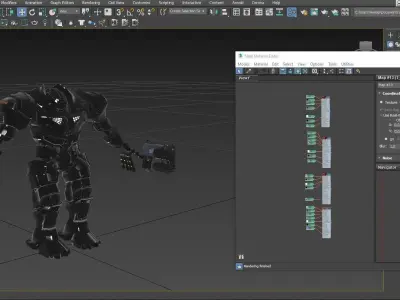 DEVASTATOR futuristic suit Low-poly 3D model