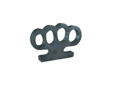 Knuckleduster v1 003 Low-poly 3D model