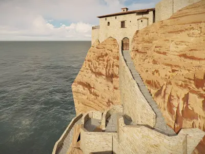 Island Citadel 3D model