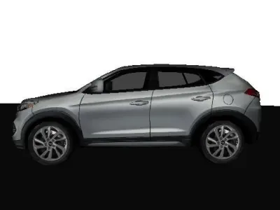 Hyundai Tucson 2017 LOW POLY 3000 Free low-poly 3D model