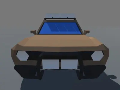 Muscle Car Trophy Truck MOBILE READY Low-poly 3D model