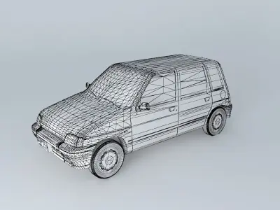 Daewoo Tico SX 1998 Free 3D model