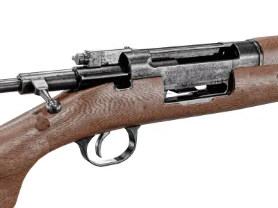  M1894 krag jorgsenson Rifle With Grenade Launcher Low-poly 3D model
