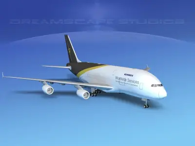 Airbus A380-800 UPS 3D model