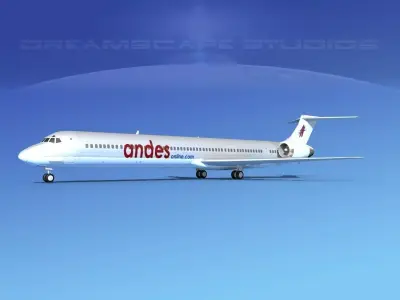 McDonnell Douglas MD-90 Andes 3D model