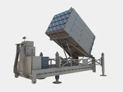 Iron Dome Low-poly 3D model