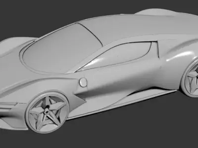 AI-Generated Concept Car - model 1 3D model