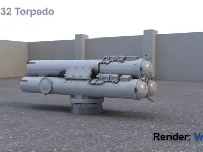 Mk-32-Torpedo 3D model